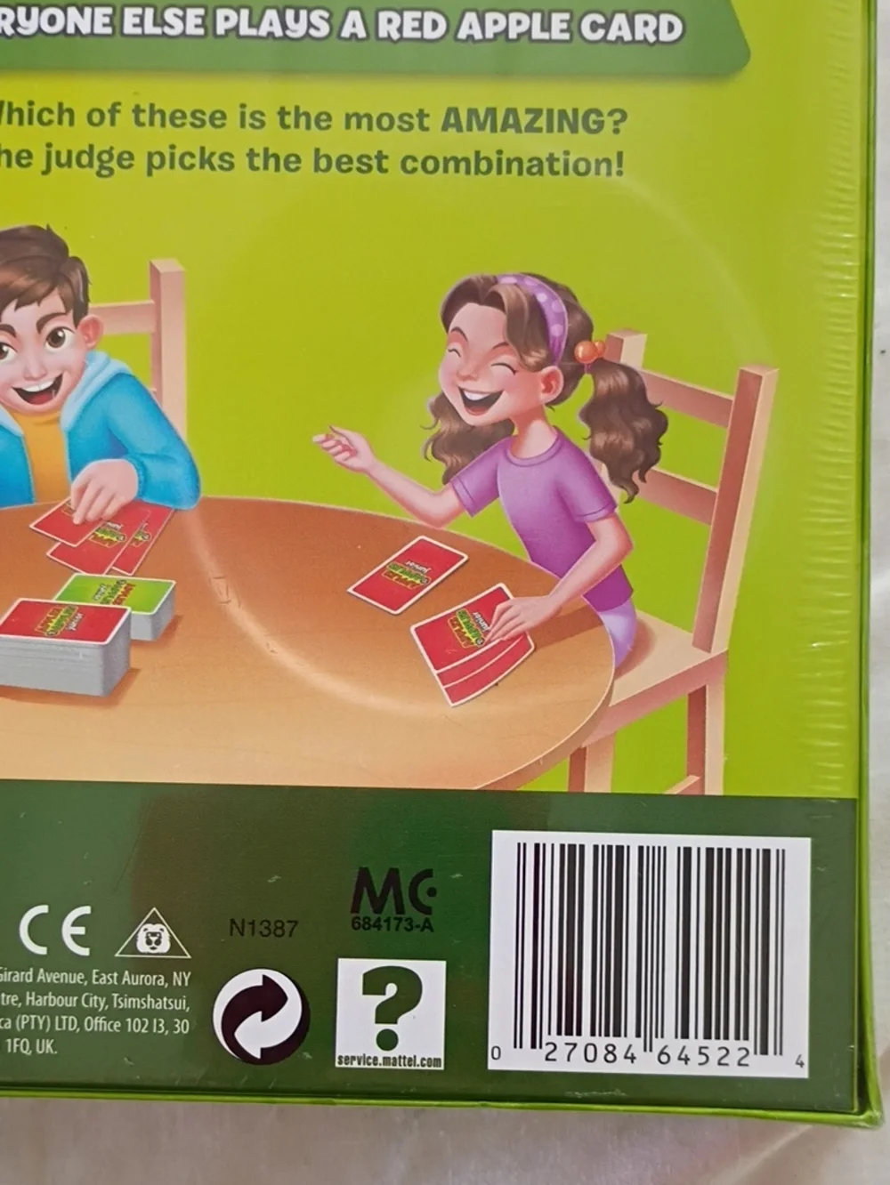 NEW Mattel Apples to Apples Junior Family Party Game Ages 9+ 4-8 Players